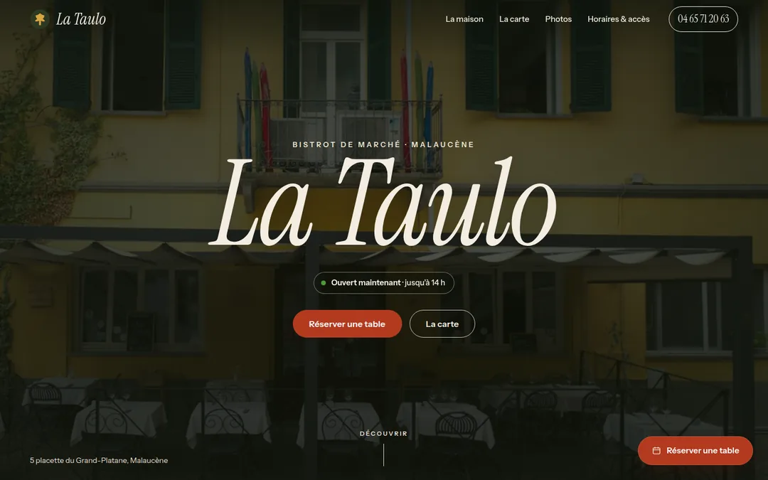 La démonstration La Taulo, sur ordinateur