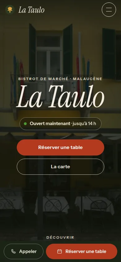 La démonstration La Taulo, sur téléphone
